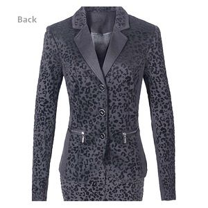 Black leopard Blazer